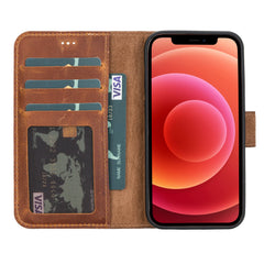 iPhone 12 Mini Leather Wallet Case Detachable RFID – Liluri