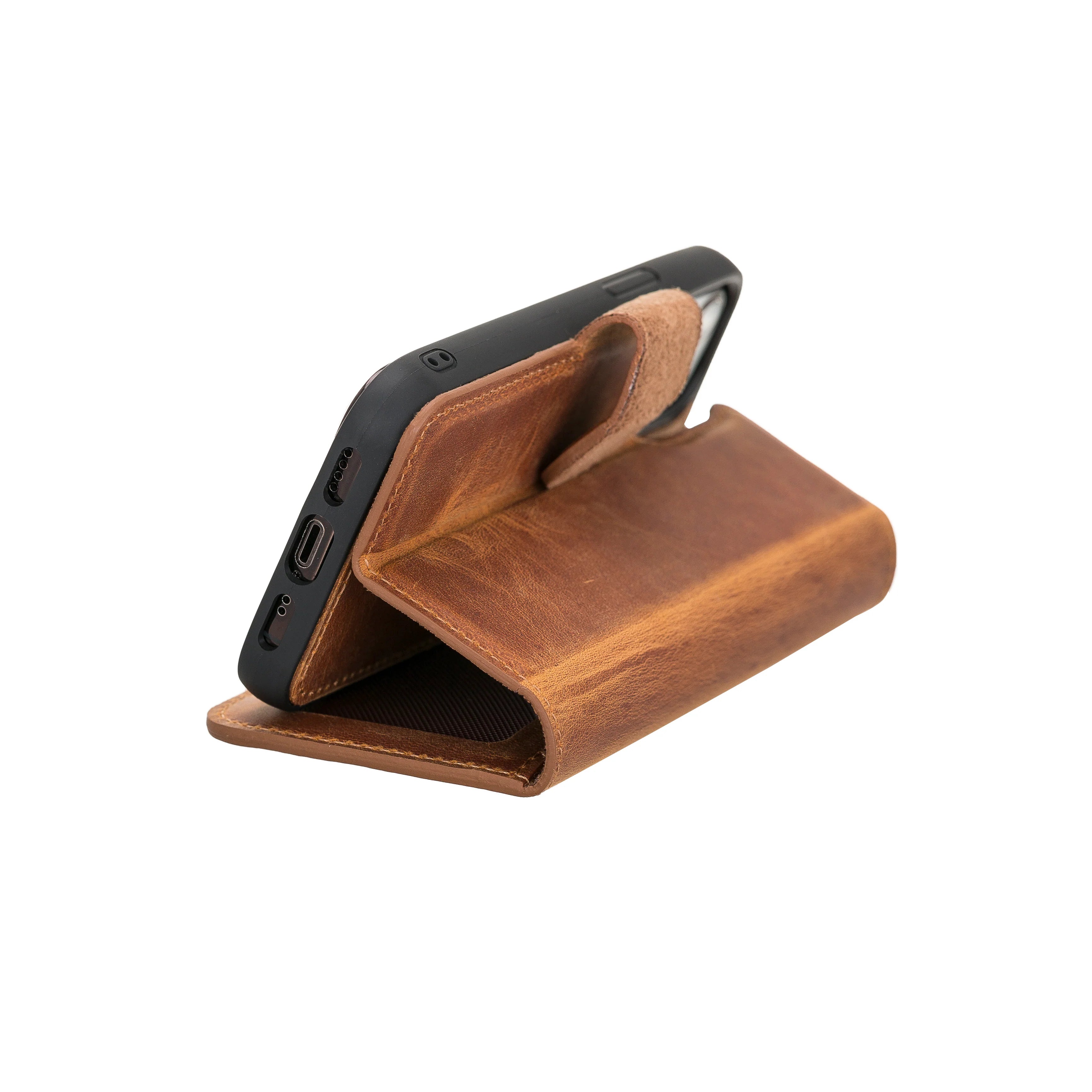 iPhone 12 Mini Leather Wallet Case Detachable RFID – Liluri