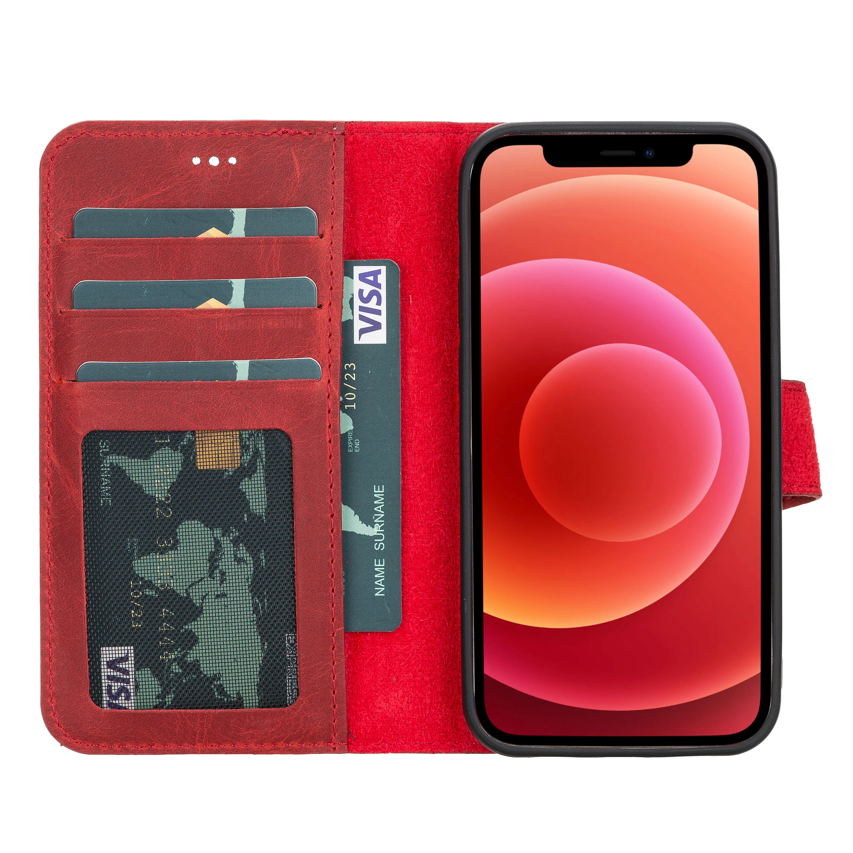 iPhone 12 Mini Leather Wallet Case Detachable RFID – Liluri