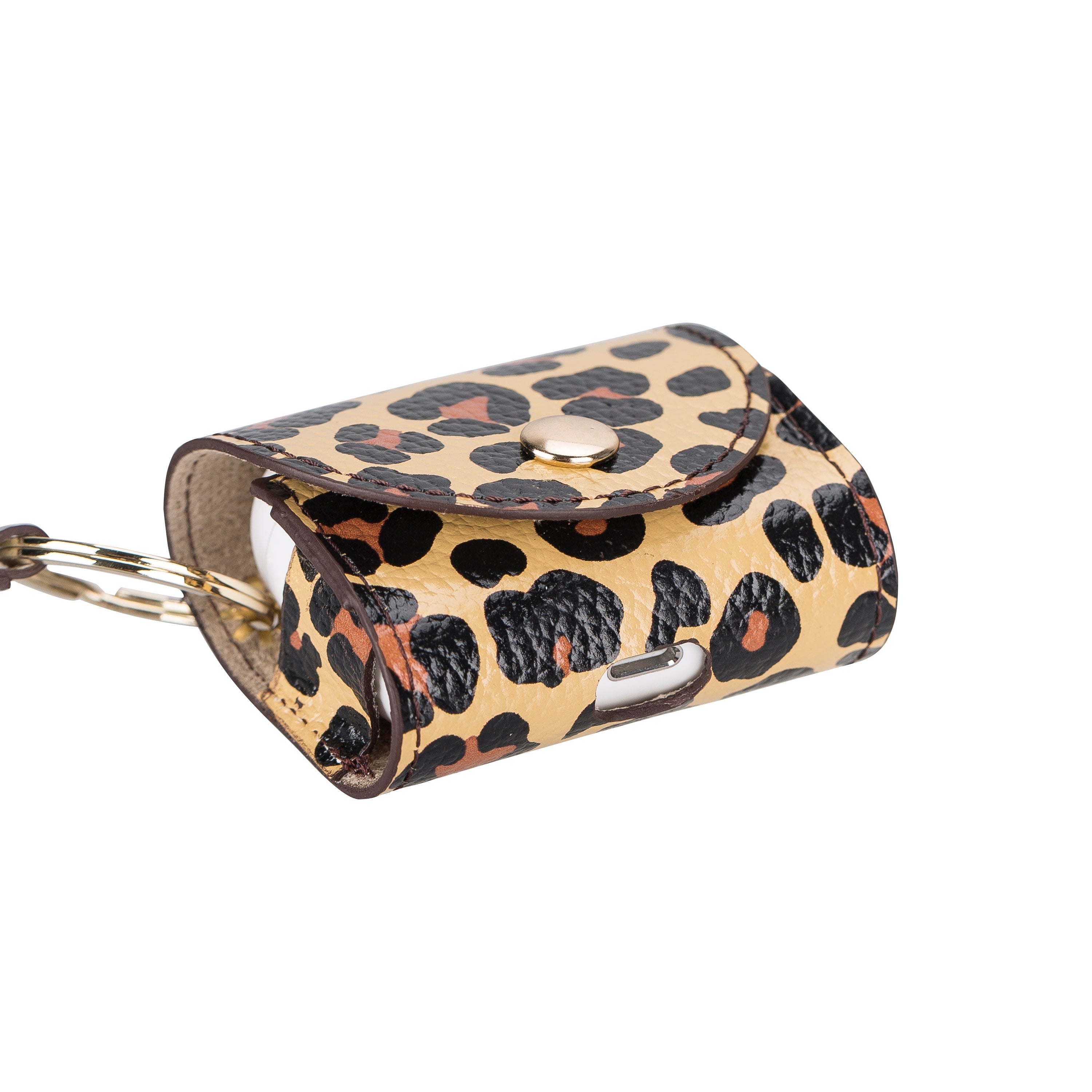 Mai Snap AirPods 3 and AirPods 4 Leather Case with Hook