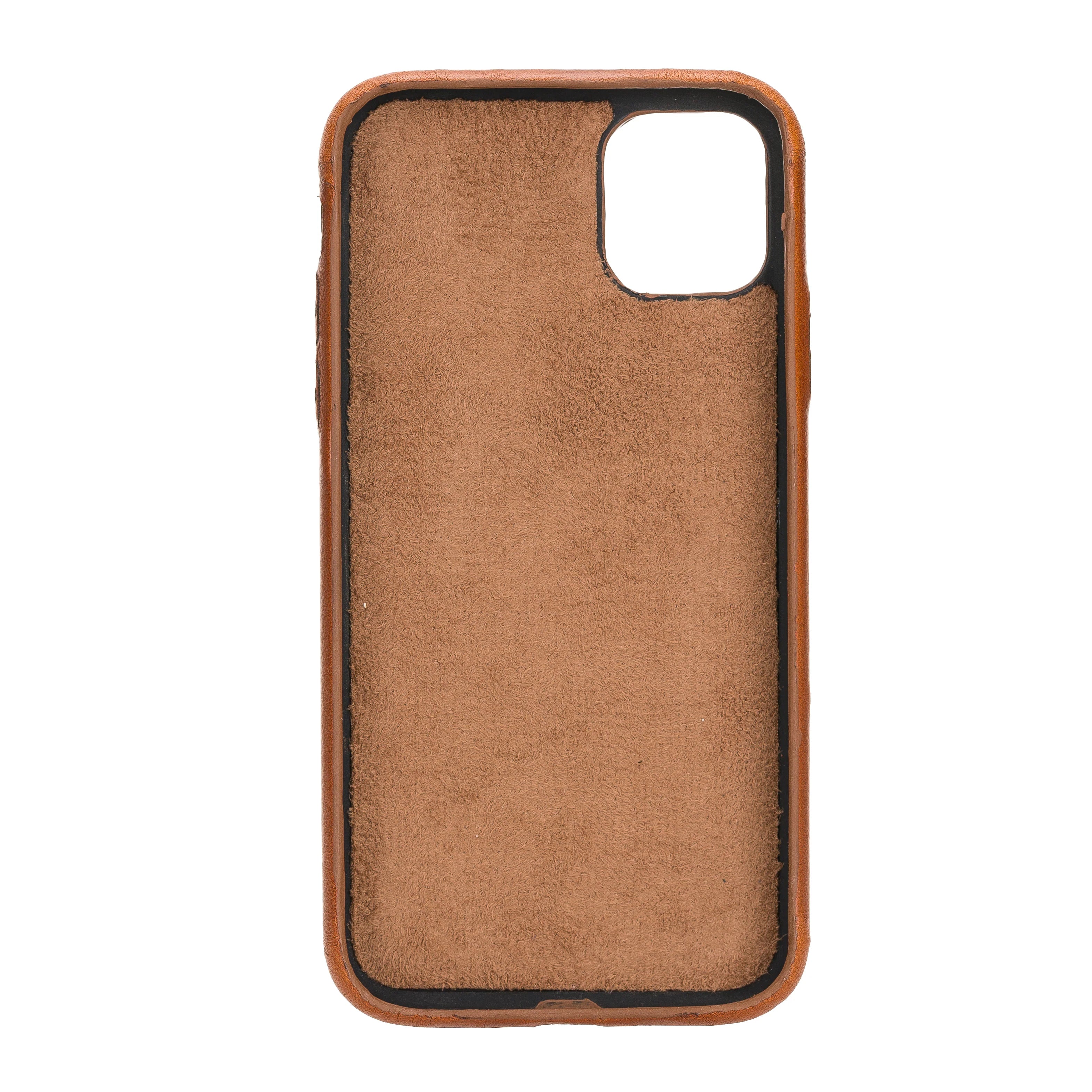 iPhone 11 Genuine Leather Slim Case – Rock Cover