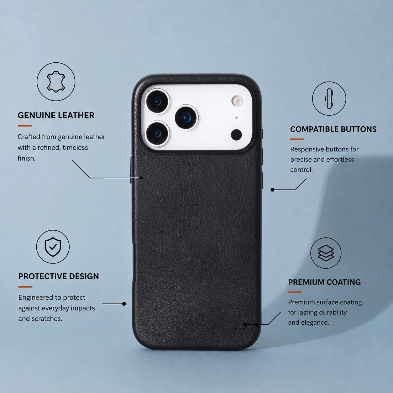 Prestige iPhone 17 Pro Max Leather Case