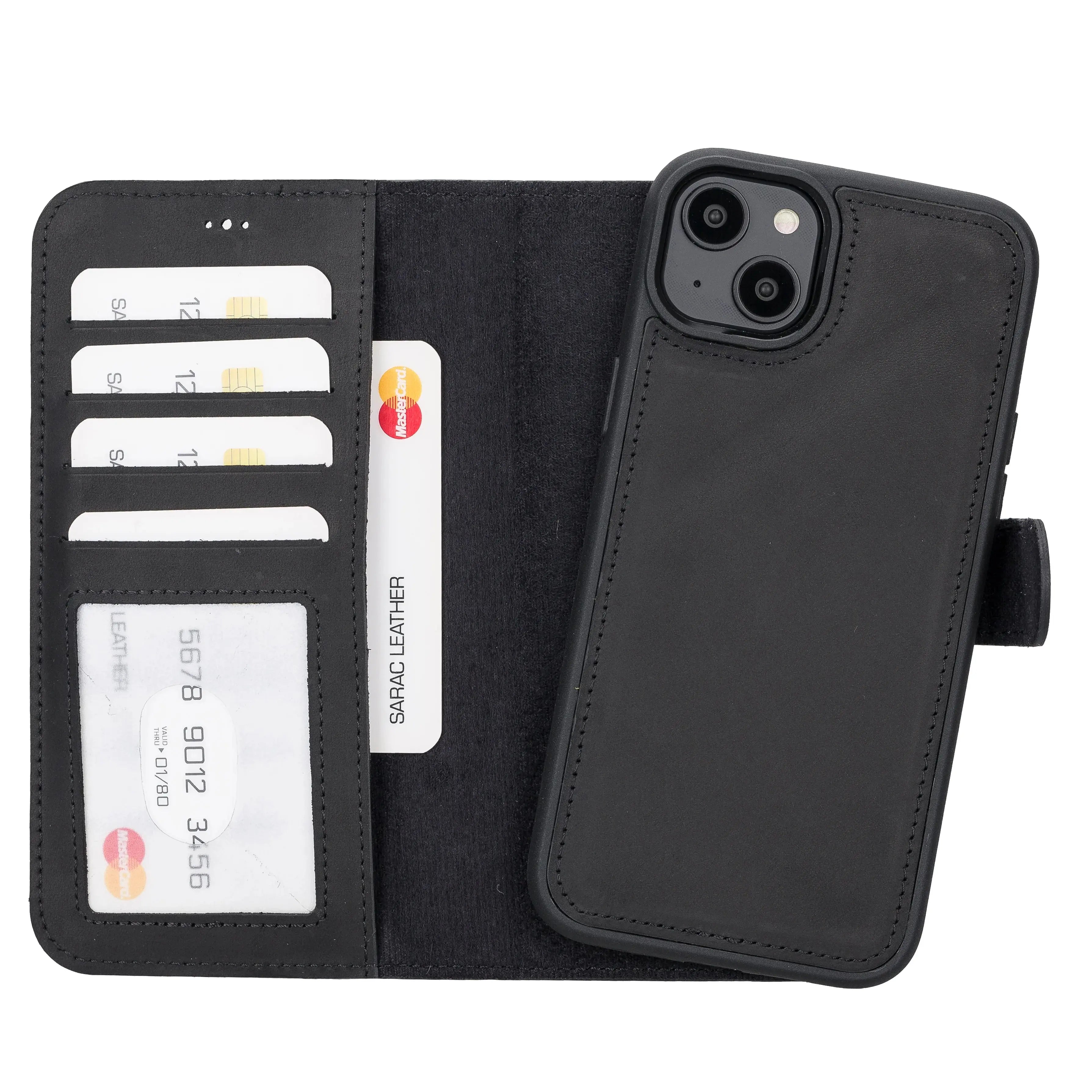 iPhone 14 Plus Leather Wallet Case Detachable RFID – Liluri