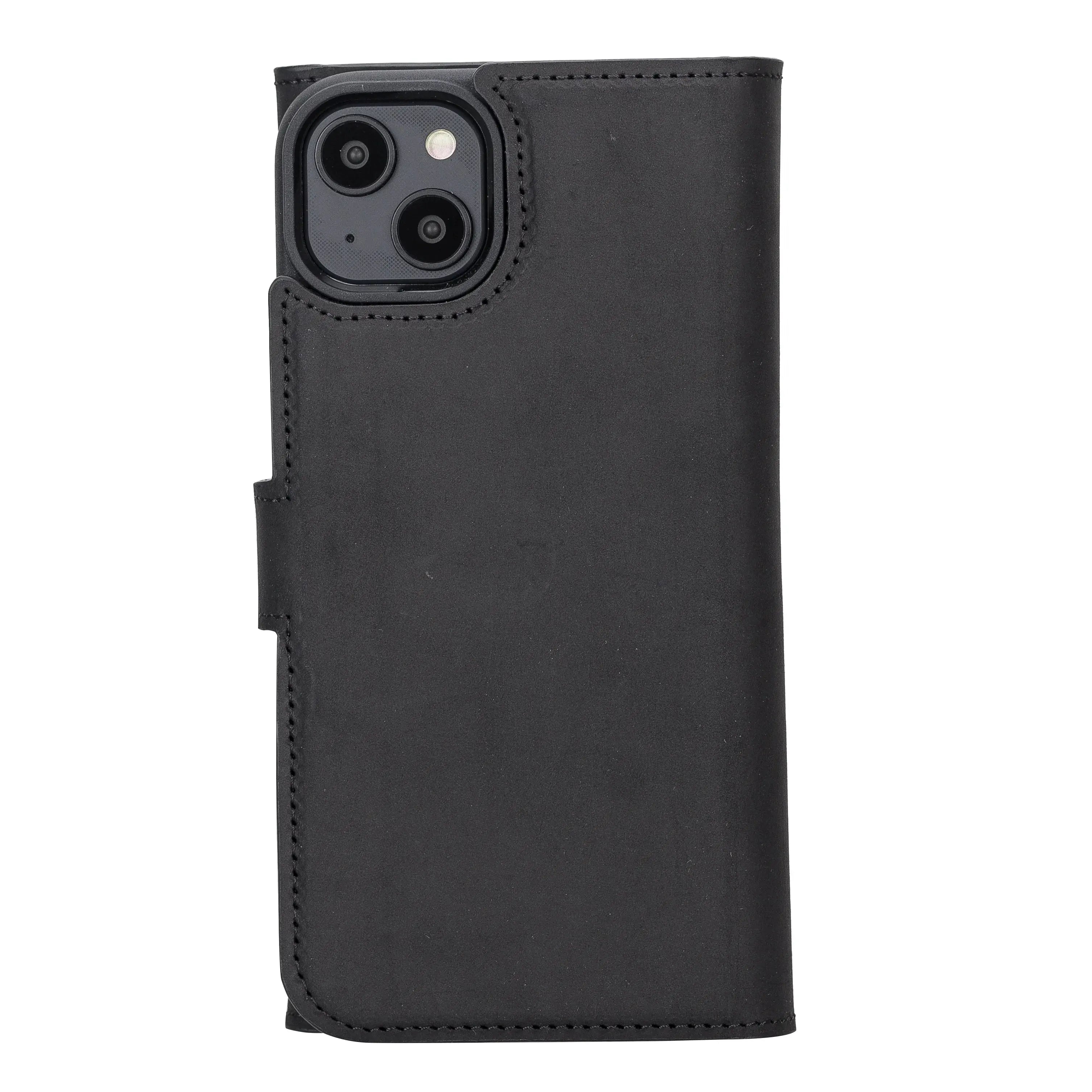 iPhone 14 Plus Leather Wallet Case Detachable RFID – Santa