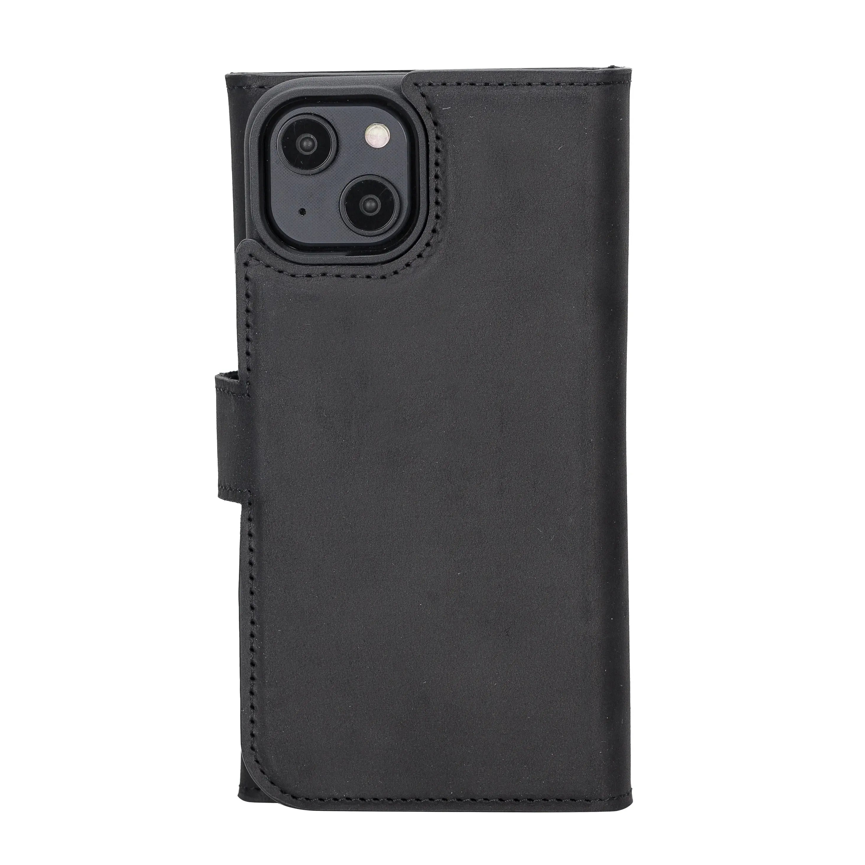 iPhone 14 Leather Wallet Case Detachable RFID – Santa