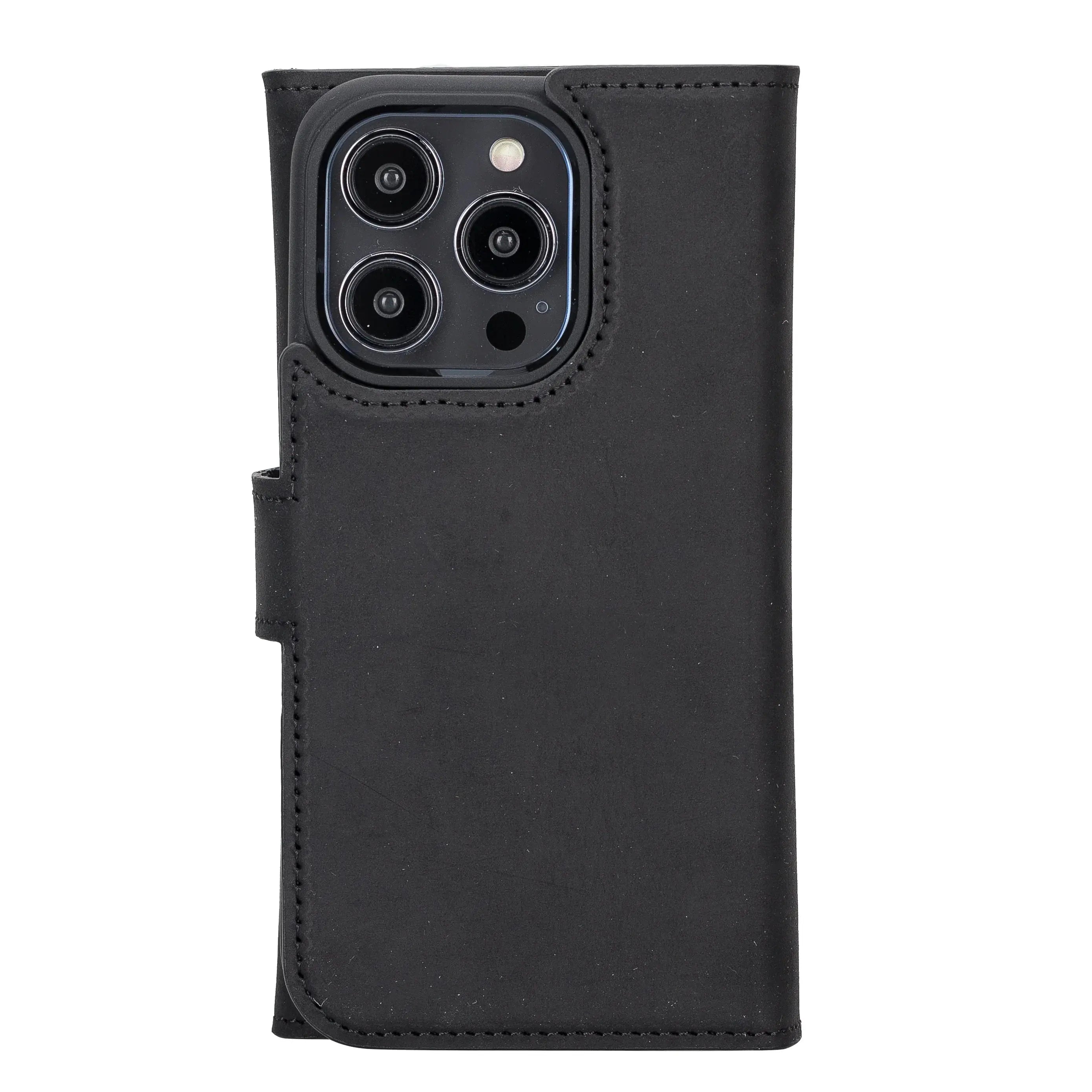 iPhone 14 Pro Leather Wallet Case Detachable RFID – Santa