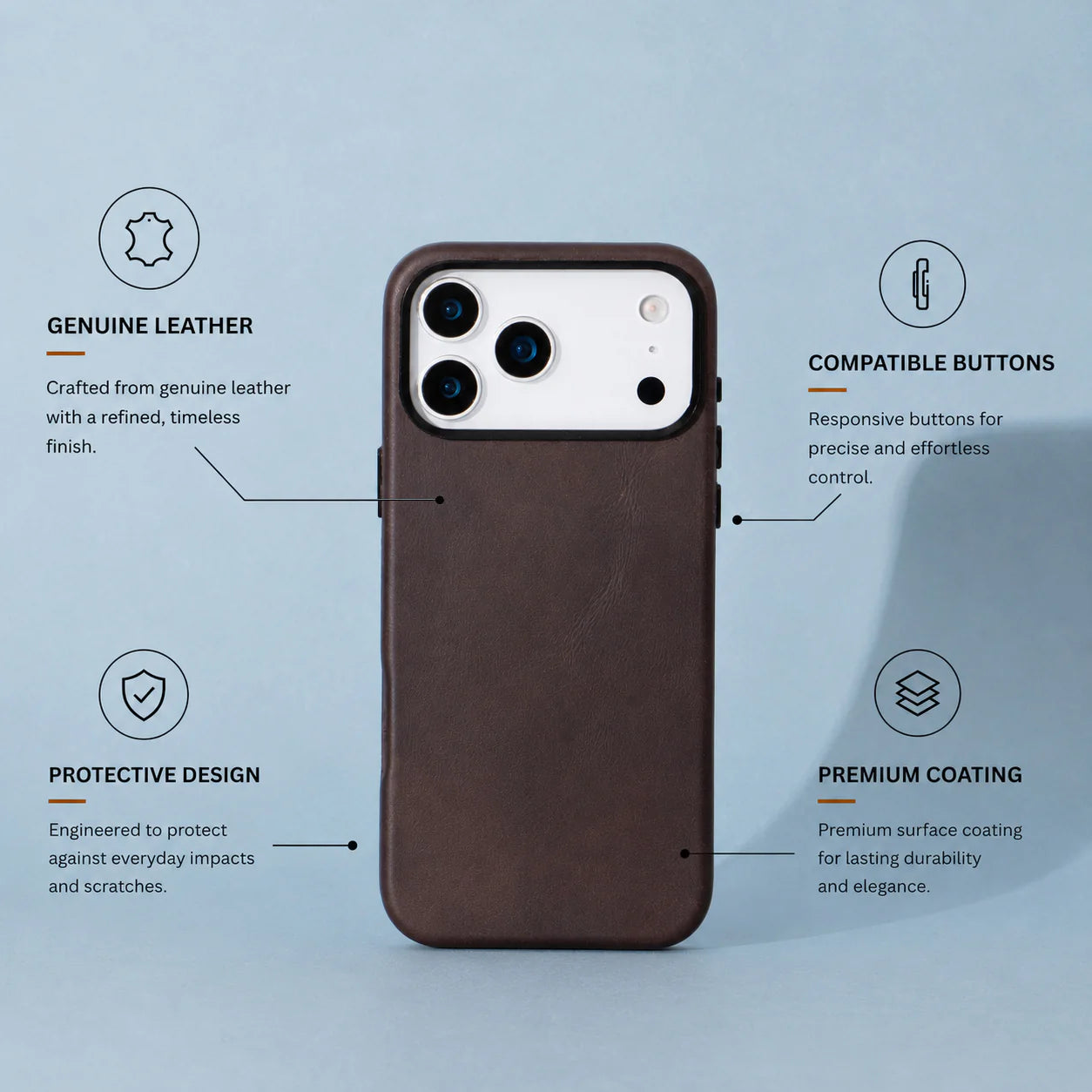 Prestige iPhone 17 Pro Max Leather Case