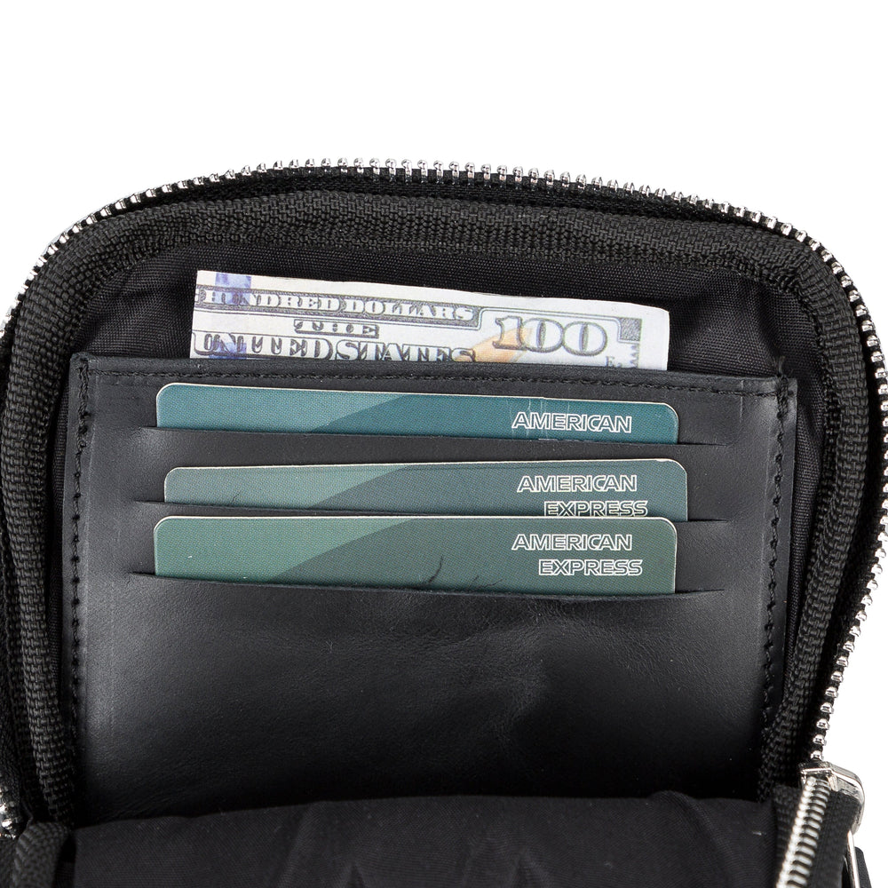 Nino Geniun Leather Crossbody Bag Dark Brown Bouletta