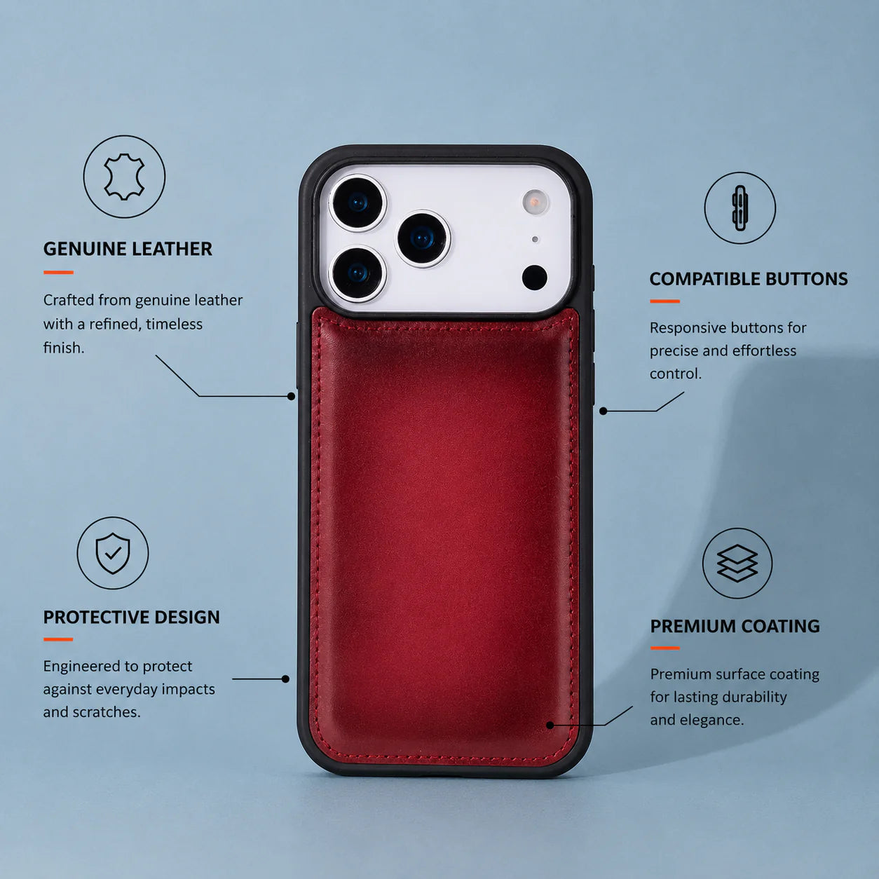 Flex Cover iPhone 17 Pro Max Leather Case