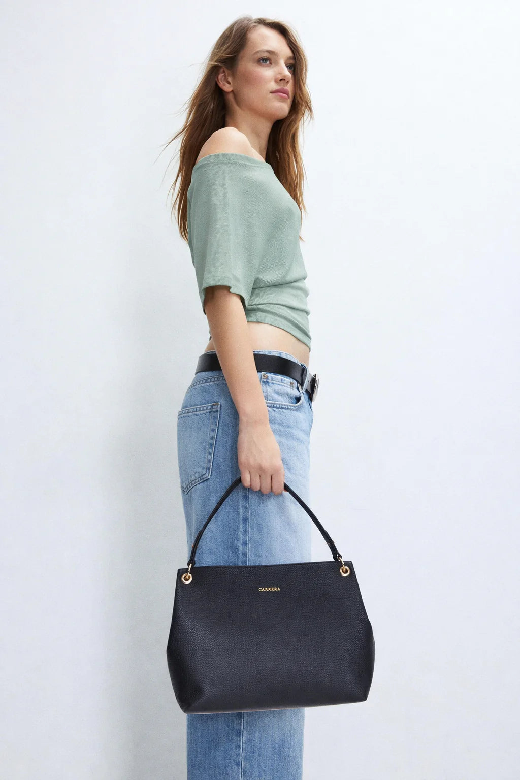 Carrera Calivra Women's Leather Bag – Floater Leather Shoulder Bag for Everyday Elegance | Minimal & Handcrafted