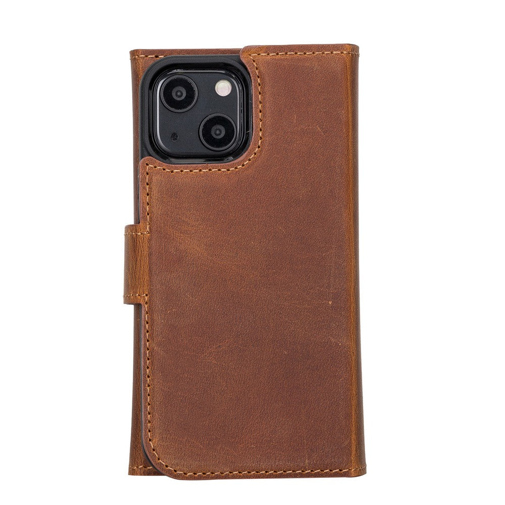 iPhone 13 Mini Leather Wallet Case Detachable RFID – Santa