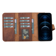iPhone 13 Mini Leather Wallet Case Detachable RFID – Santa