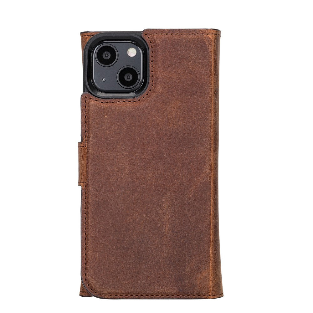 iPhone 13 Mini Leather Wallet Case Detachable RFID – Santa