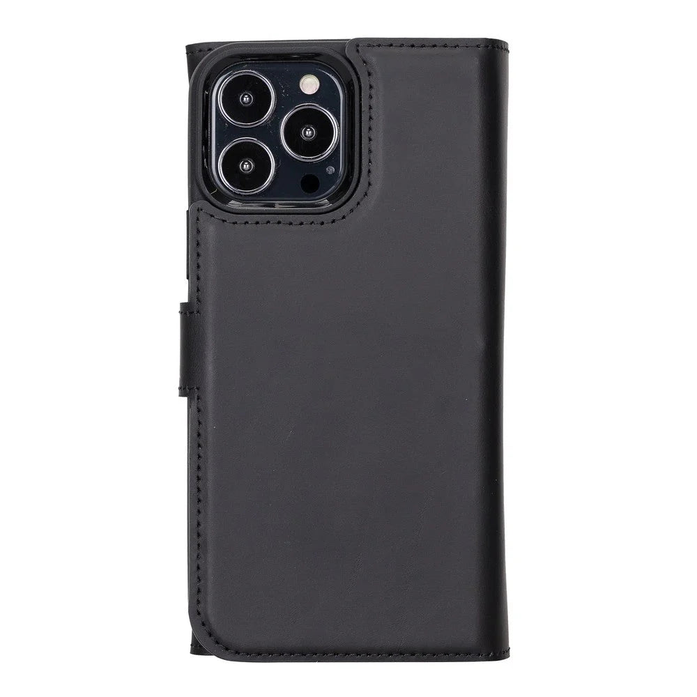 iPhone 13 Pro Max Leather Wallet Case Detachable RFID – Santa