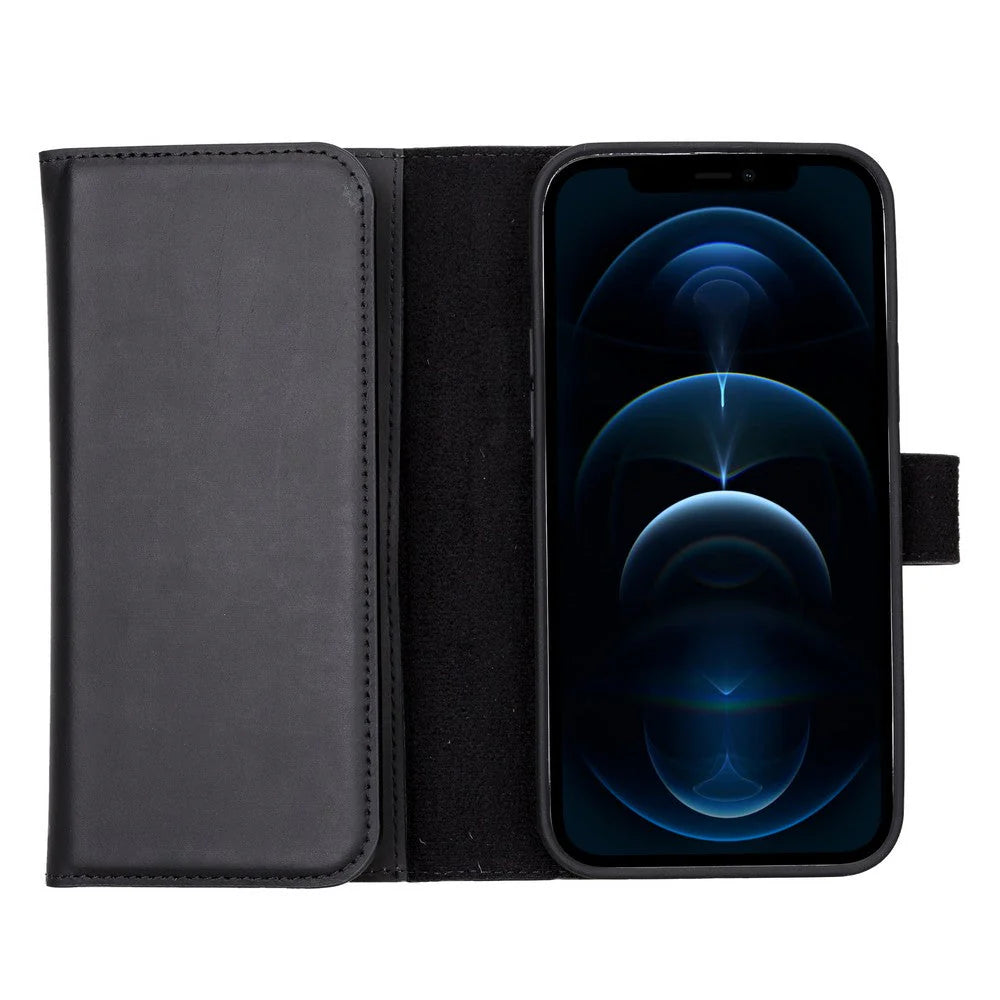iPhone 13 Pro Max Leather Wallet Case Detachable RFID – Santa