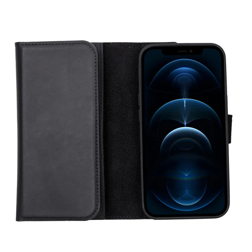 iPhone 13 Pro Leather Wallet Case Detachable RFID – Santa