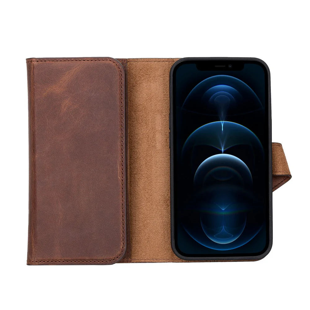 iPhone 13 Pro Leather Wallet Case Detachable RFID – Santa