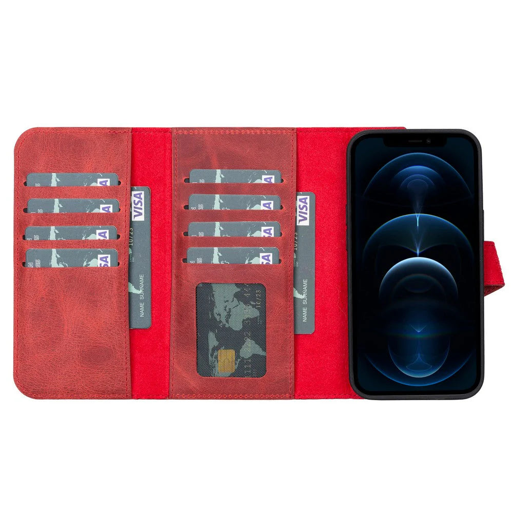 iPhone 13 Pro Leather Wallet Case Detachable RFID – Santa