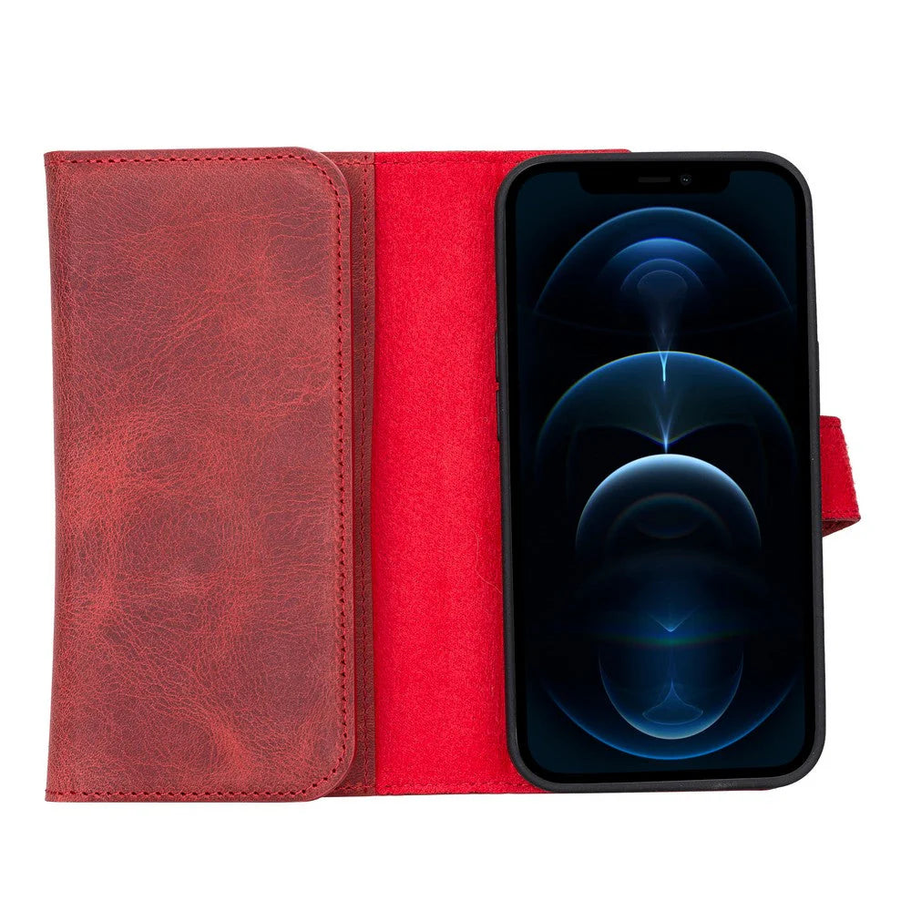 iPhone 13 Pro Leather Wallet Case Detachable RFID – Santa