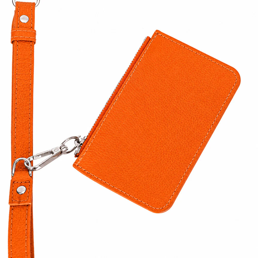 FlexGo PU Leather Phone Strap & Wallet Set – Clip-On Flex