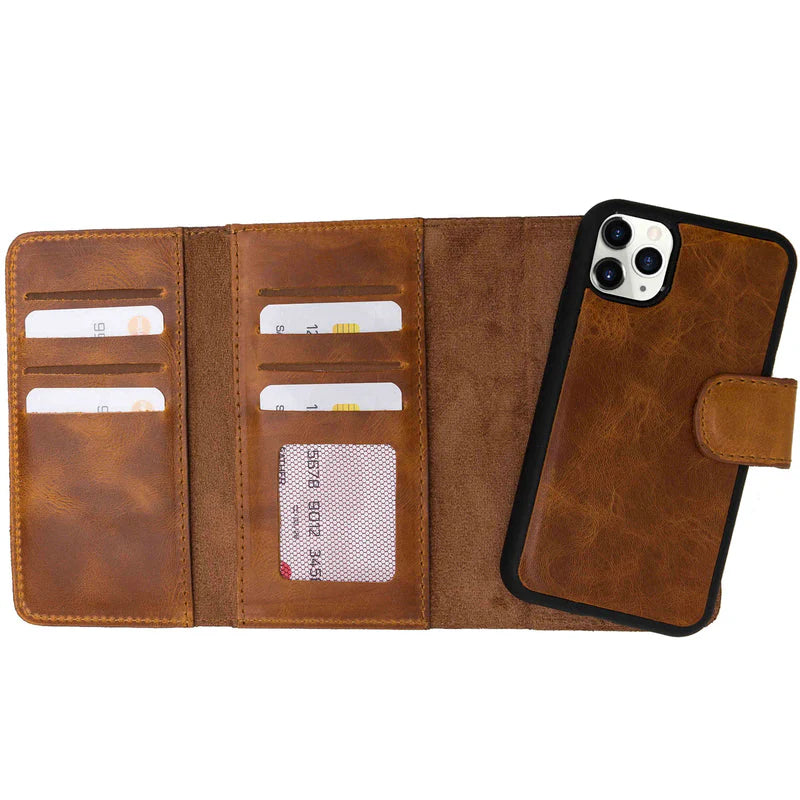 iPhone 11 Pro Leather Wallet Case Detachable RFID – Santa