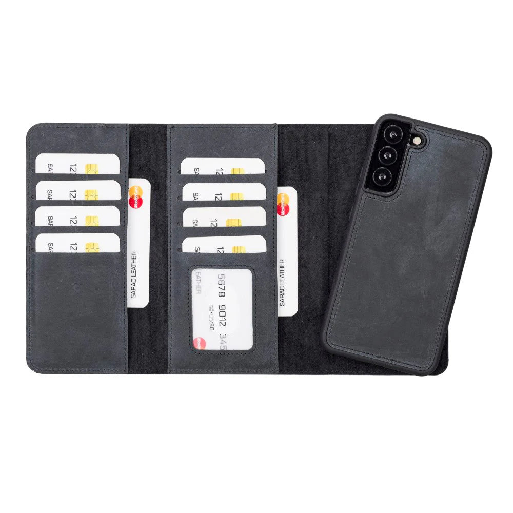 Samsung Galaxy S22 Plus Leather Wallet Case Detachable RFID – Santa