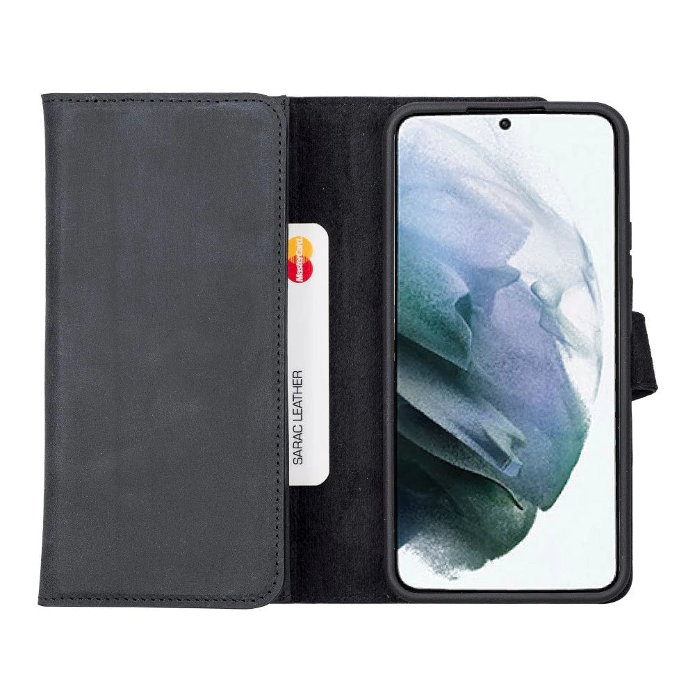 Samsung Galaxy S22 Plus Leather Wallet Case Detachable RFID – Santa