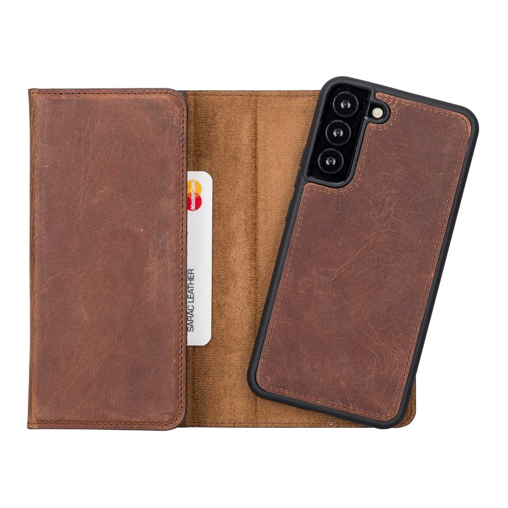 Samsung Galaxy S22 Plus Leather Wallet Case Detachable RFID – Santa