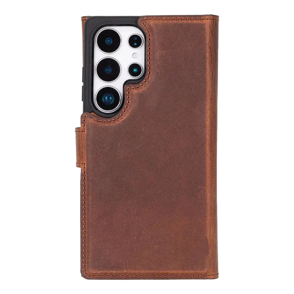 Samsung Galaxy S25 Ultra Leather Wallet Case Detachable RFID – Santa